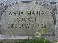 Brown, Anna Maria